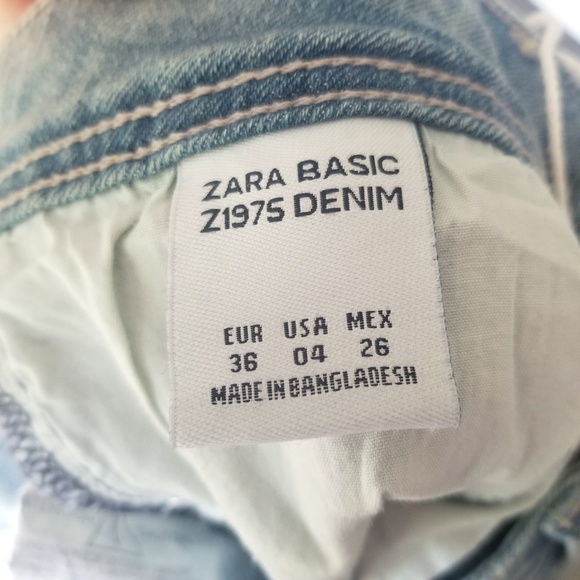 Zara basic distressed Midrise skinny jean size 4 - Picture 7 of 8